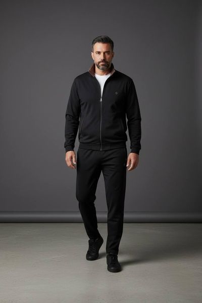 Спортивний костюм батал Loro PIANA чорний TSbig002 5177492s5 фото