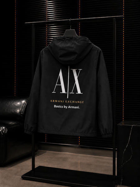 Куртка вітровка ARMANI AX ЧОРНИЙ JakVIT009 5408159s2 фото