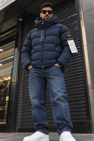 Куртка зима Stone Island синій JakWIN009 5479398s4 фото