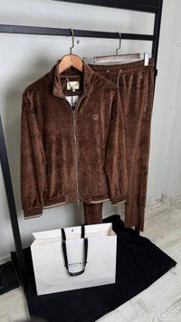Велюровий бархатний костюм КОРИЧНЕВИЙ GUCCI TsGGn012 TsGGn012 фото