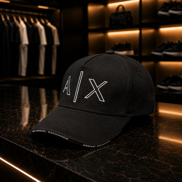Кепка бейсболка ARMANI AX LUX ЧОРНИЙ CapARM026 CapARM026 фото