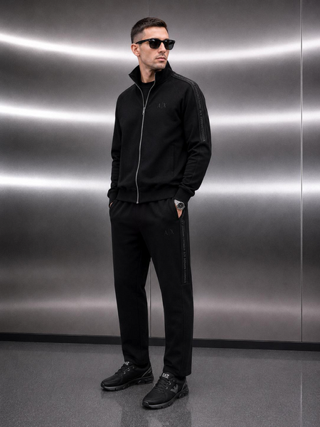 Спортивний костюм ARMANI AX чорний LUX TsARMn042 TsARMn042 фото