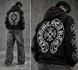 Худі тринитка CHROME HEARTS чорний/білий Hud007 5548672s2 фото 2